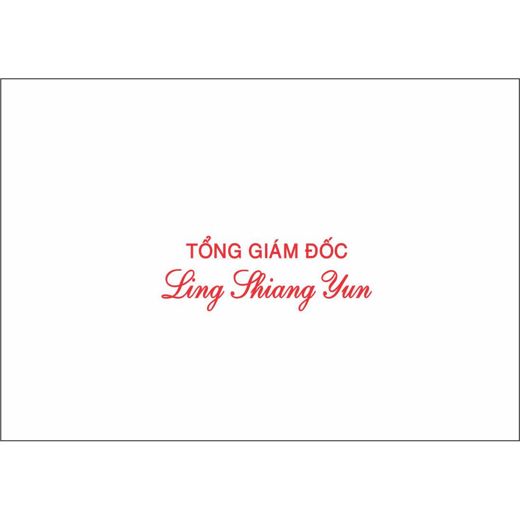 [Sỉ &amp; Lẻ] Khắc Con Dấu Shiny S852 - Giám Đốc