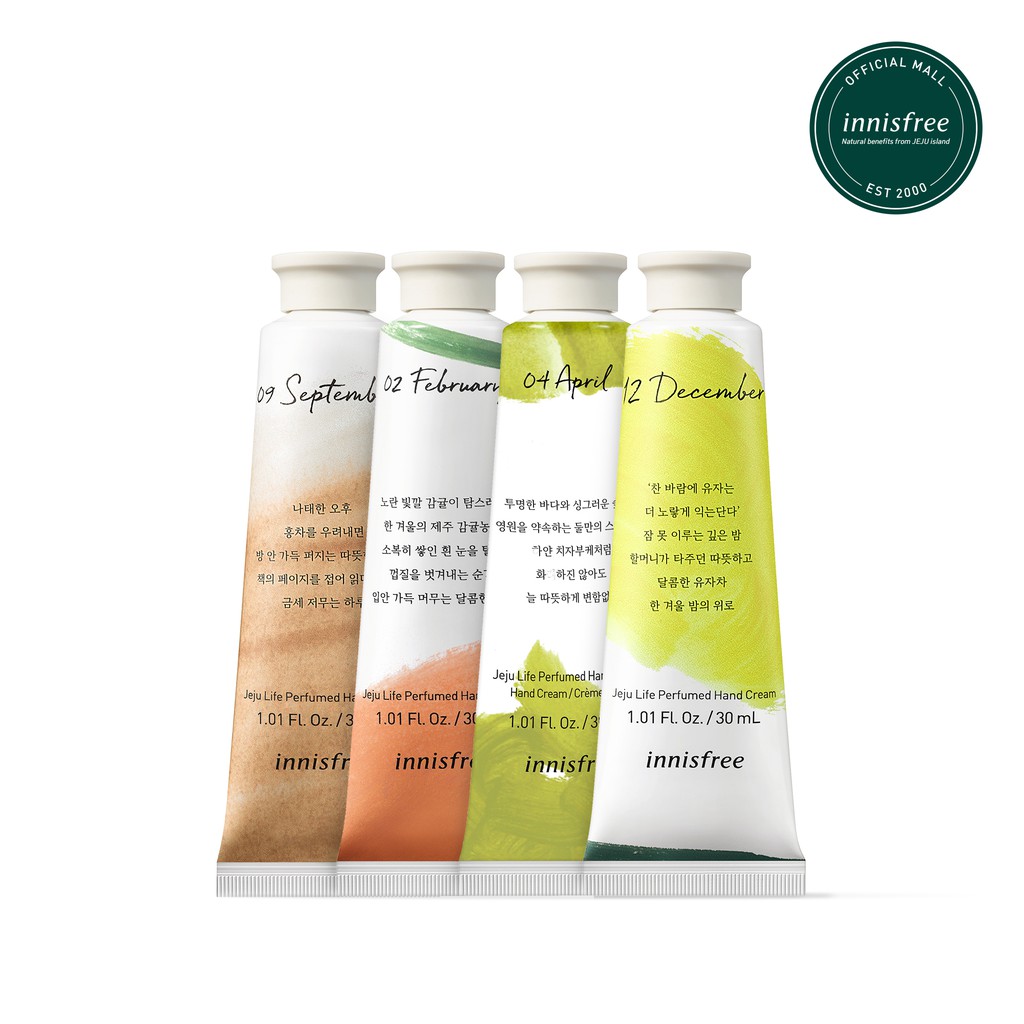 Kem Dưỡng Da Tay Innisfree Jeju Life Perfumed Hand Cream 30ml