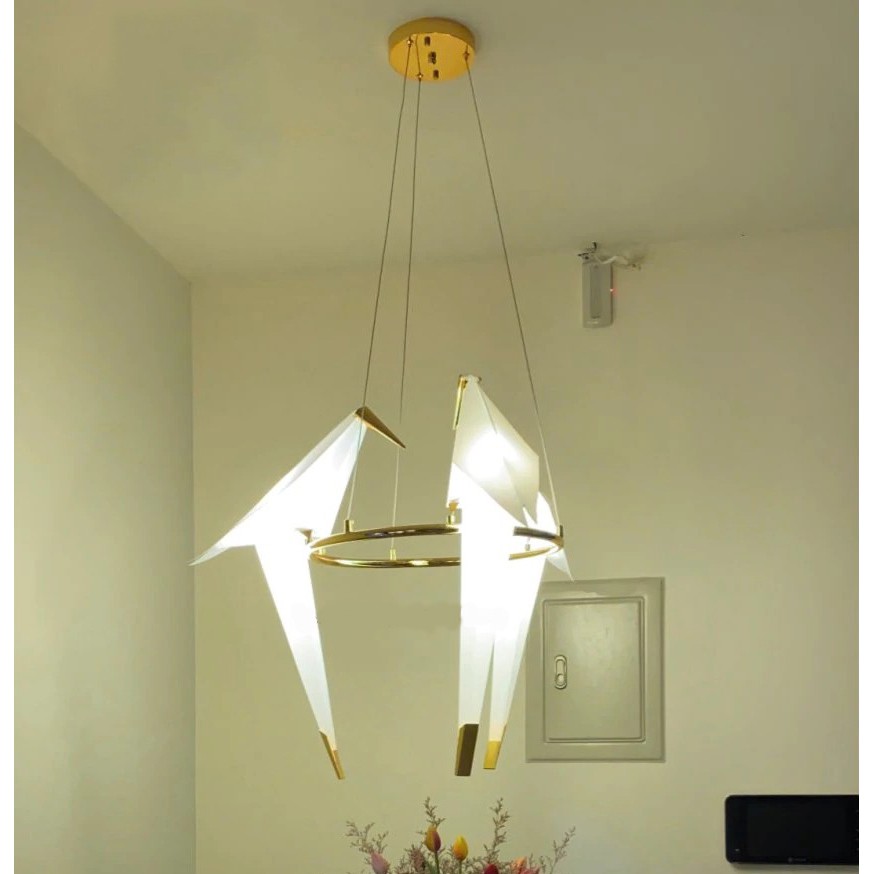 Đèn thả MONSKY ORIGA hiện đại hình chim độc đáo trang trí nội thất cao cấp [ ẢNH THẬT 100%].