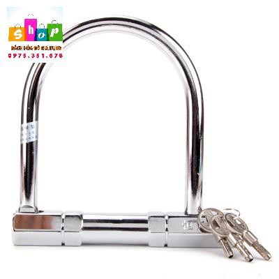 Khóa chữ u inox chống trộm xe máy-Giadung24h