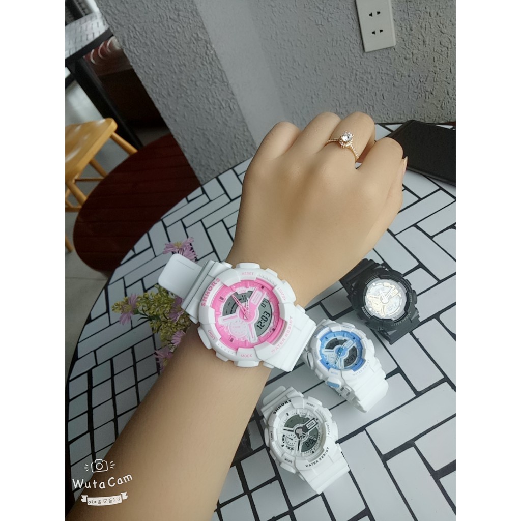 Đồng Hồ Nam Nữ Thể Thao Shhors Điện Tử Dây Cao Su SA011h 50gr | BigBuy360 - bigbuy360.vn