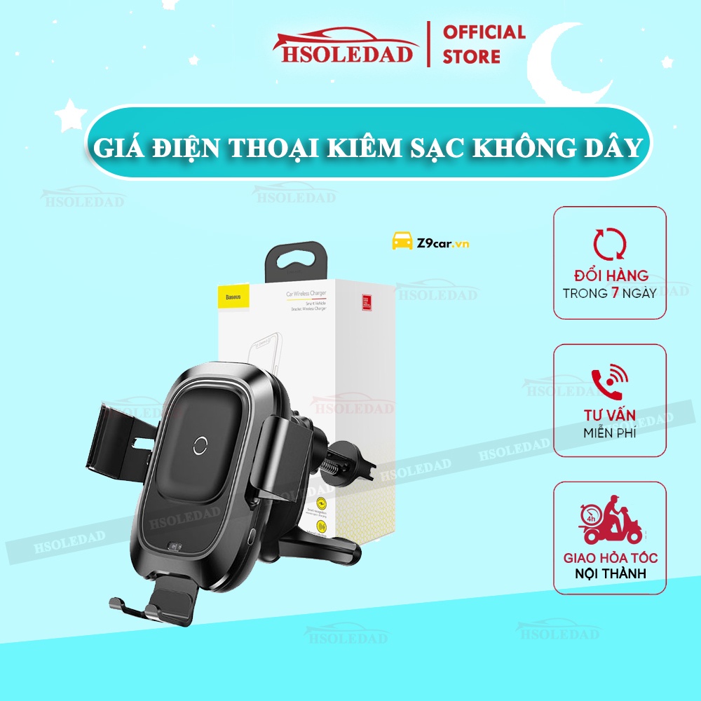 GIÁ ĐỠ KIÊM SẠC ĐIỆN THOẠI KHÔNG DÂY TRÊN Ô TÔ CAO CẤP