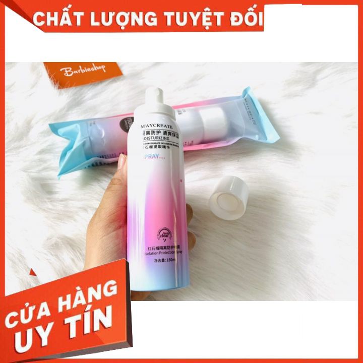 Xịt Chống Nắng Trắng Da Maycreate 150ml Nội Địa Trung