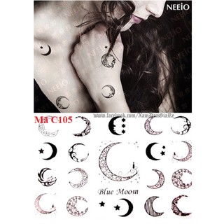 Hình xăm dán mặt trăng C105