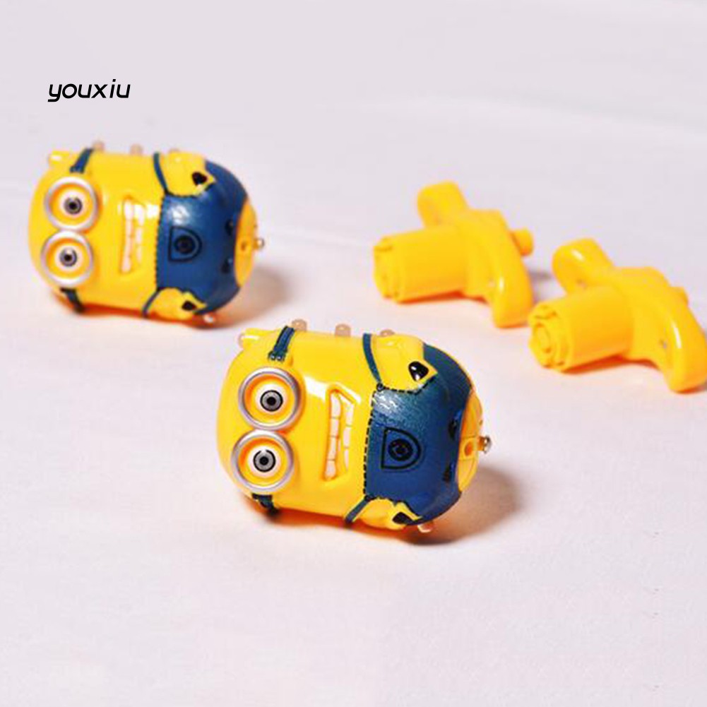 Con Quay Hình Minion Có Đèn Led Và Nhạc Cho Bé