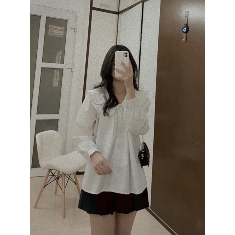 áo sơ mi cổ bèo - ảnh thật shop chụp | BigBuy360 - bigbuy360.vn