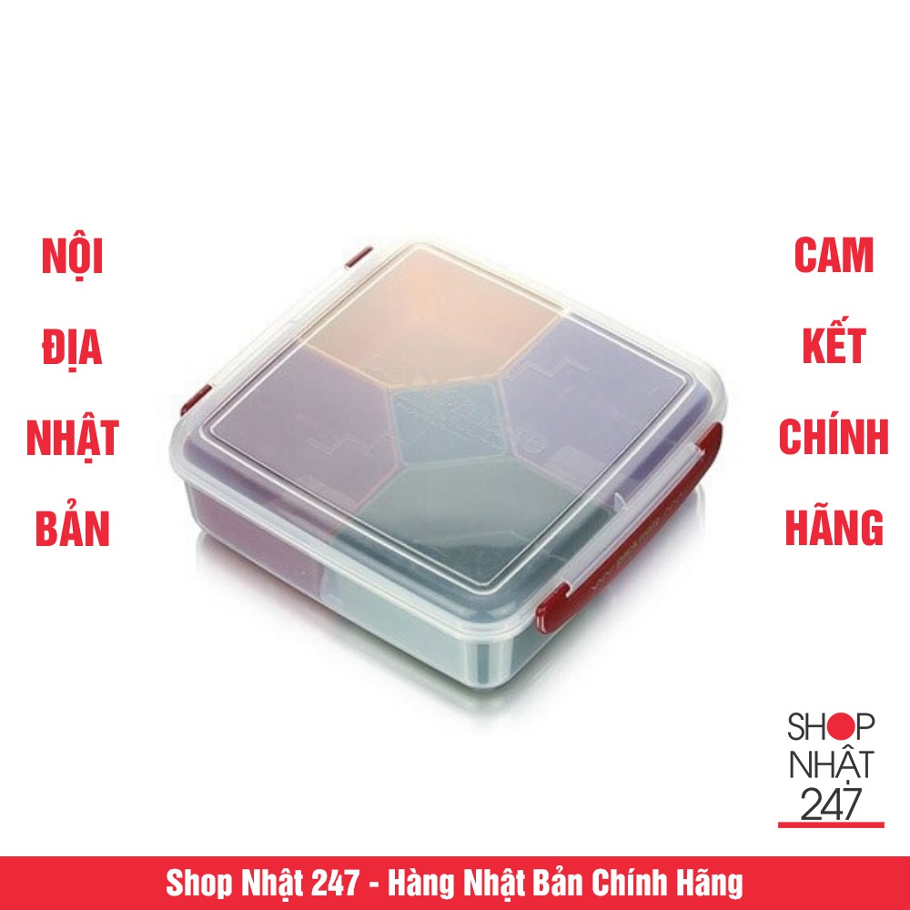 Hộp nhựa đựng thực phẩm cao cấp 5 ngăn Inomata Nội Địa Nhật Bản