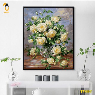 [KHỔ 40*50 CÓ KHUNG] Tranh Tô Màu Theo Số - Tranh Số Hóa Mã TV007 Sơn Trà Trắng