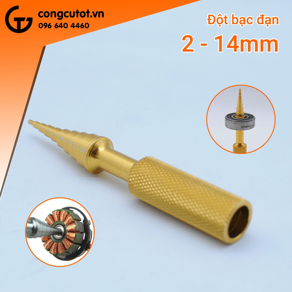 Dụng cụ đột vòng bi 2-14mm