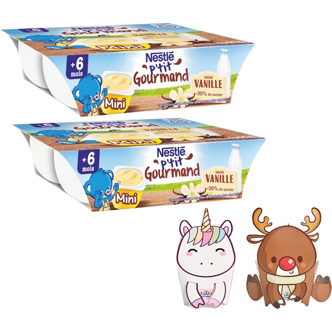Váng sữa nestle vị vani 6x60g - Pháp