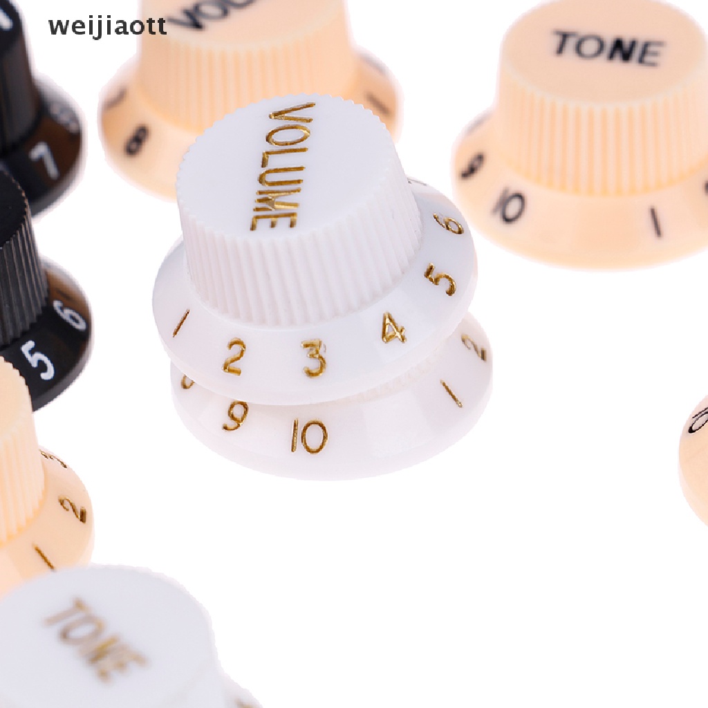 weijiaott Guitars strat knob 1-Volume 2-Tone control knobs for guitar WT