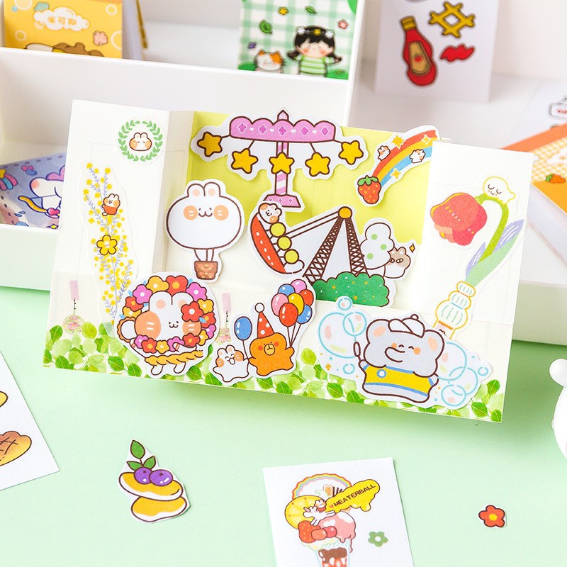 Sổ 50 trang stickers độc đáo dễ thương - MiuSua