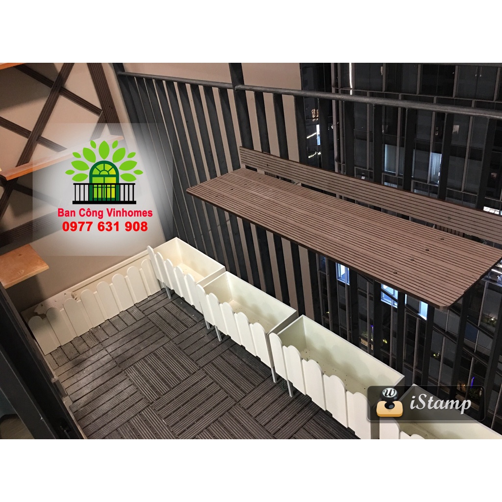 Chậu hàng rào composite trồng cây, trồng rau