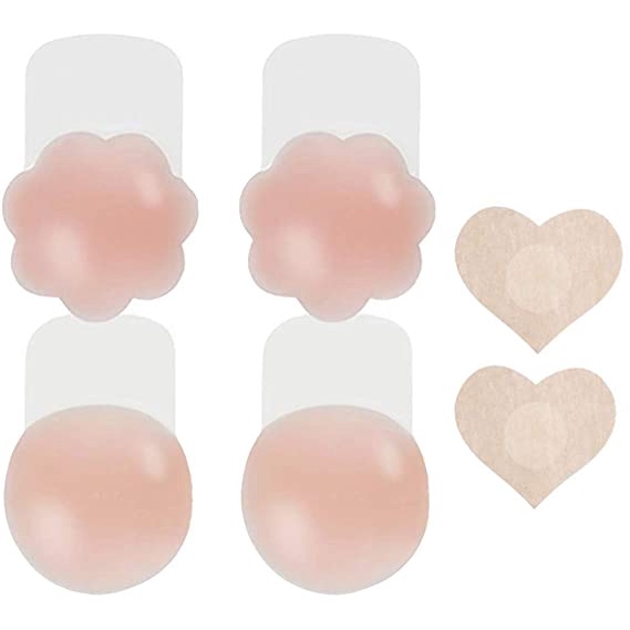 1 Cặp Miếng Dán Ngực Silicone Nâng Ngực Gợi Cảm
