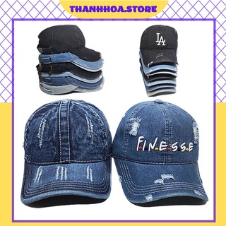 Mũ lưỡi trai nam nữ vải bò, jean cao cấp màu đen, xanh, trắng thời trang thể thao đẹp, chất, cá tính, giá rẻ [Mũ bò nam]