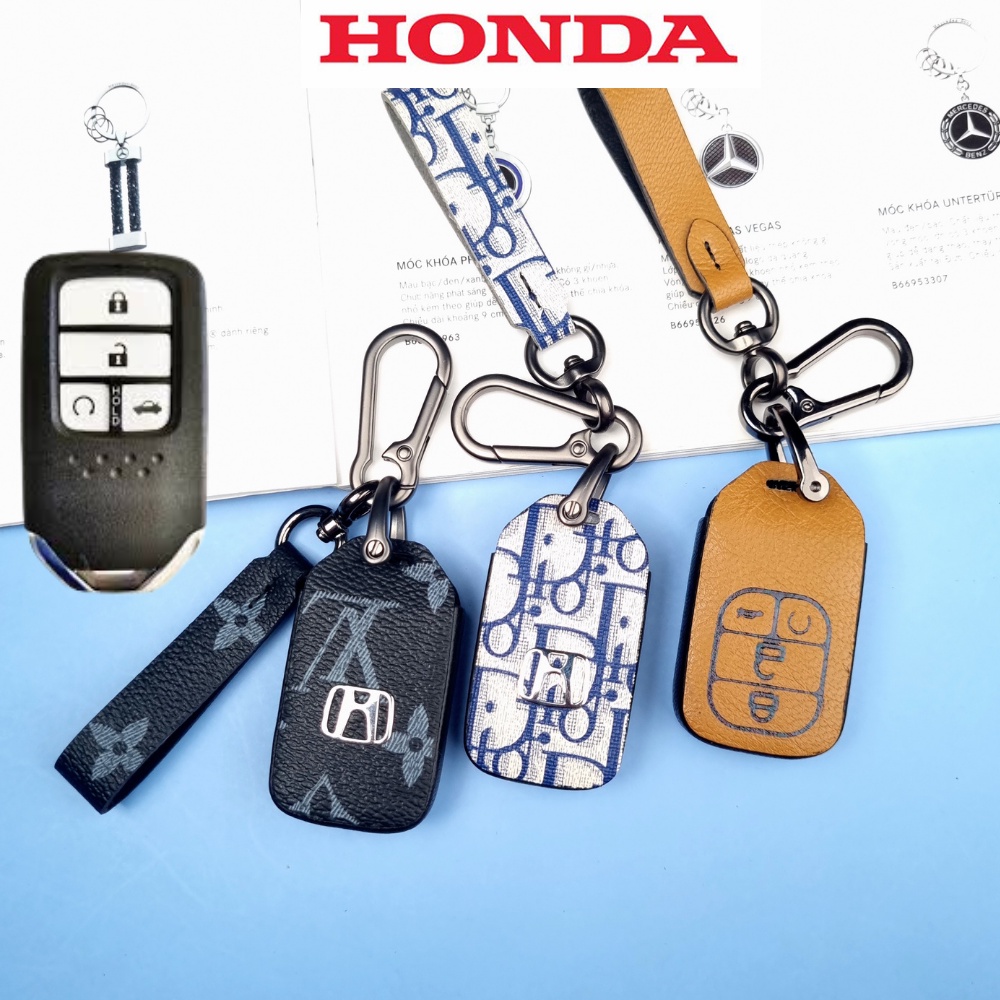 Bao da chìa khóa Honda Civic Rs City RS Accord 4 nút,Bọc chìa khóa Honda Civic Rs City RS Accord (H4)