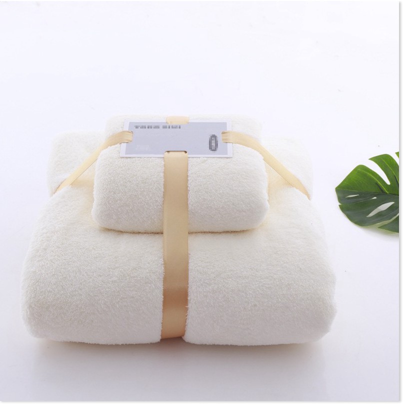 Khăn tắm mềm mạiSALE ️Bộ 2 khăn tắm siêu thấm hút mạnh, khử mùi, kháng khuẩn, mềm mịn 8190