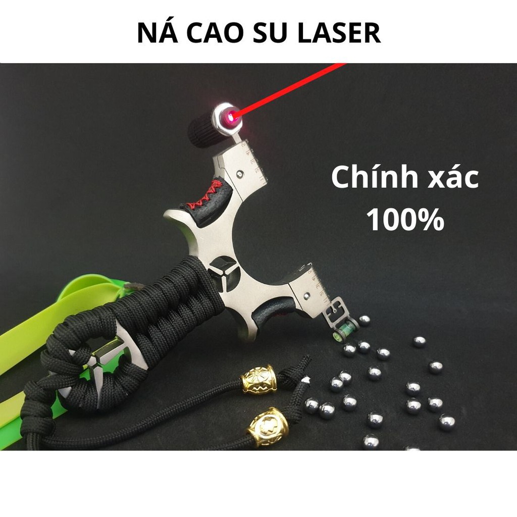 Ná cao su laze, ná thun trợ lực có ngắm laser tiện lợi dùng được cả ngày và đêm