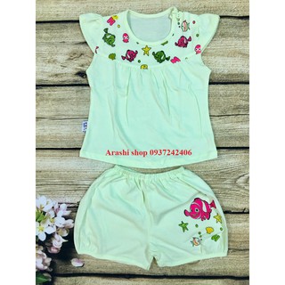 Set 5 bộ bé gái tay cánh tiên