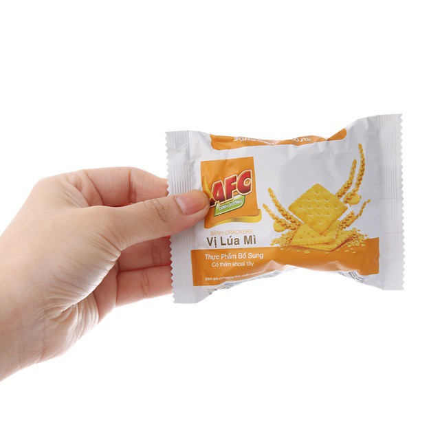 Bánh AFC Dinh Dưỡng Vị Rau/Vị Lúa Mì Hộp 200g date mới