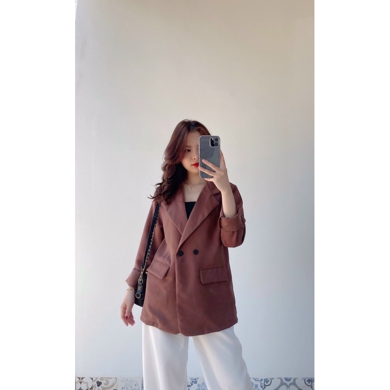 Áo Blazer Hàn Quốc 3 Màu Xịn Xò(Xả Kho Kèm Ảnh Thật 100%)