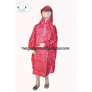 Áo mưa bít hông trẻ em Phương Nam in hoa cao cấp giá rẻ