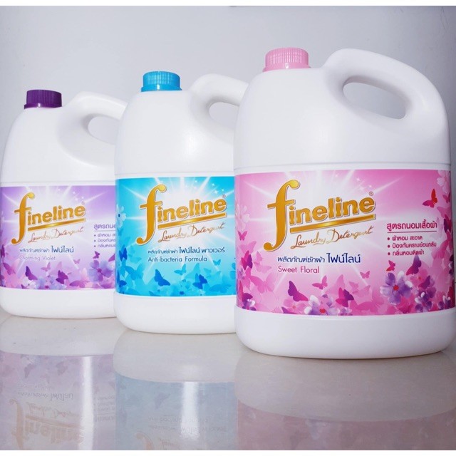 Nước giặt fineline Thái Lan 3000ml mẫu mới 💓FREESHIP💓 nc giặt finline chính hãng nội địa thái đủ màu tím, xanh, hồng