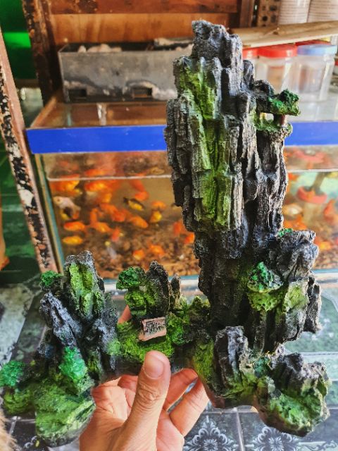 CẢNH NÚI TRANG TRÍ HỒ CÁ NON BỘ 20x10x22cm
