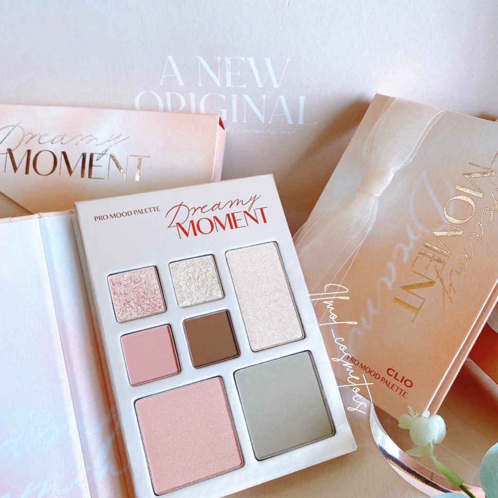 Bảng phấn mắt đa năng  Hàn Quốc CLIO PRO MOOD PALETTE dreamy moment tone hồng cam nhẹ nhàng