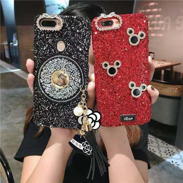 Oppo Ốp Điện Thoại Họa Tiết Hoạt Hình mickey Lấp Lánh Cho Oppoa5 a9 2020 f11 f9 f7 f5 a3s f3 a83 a71 a77