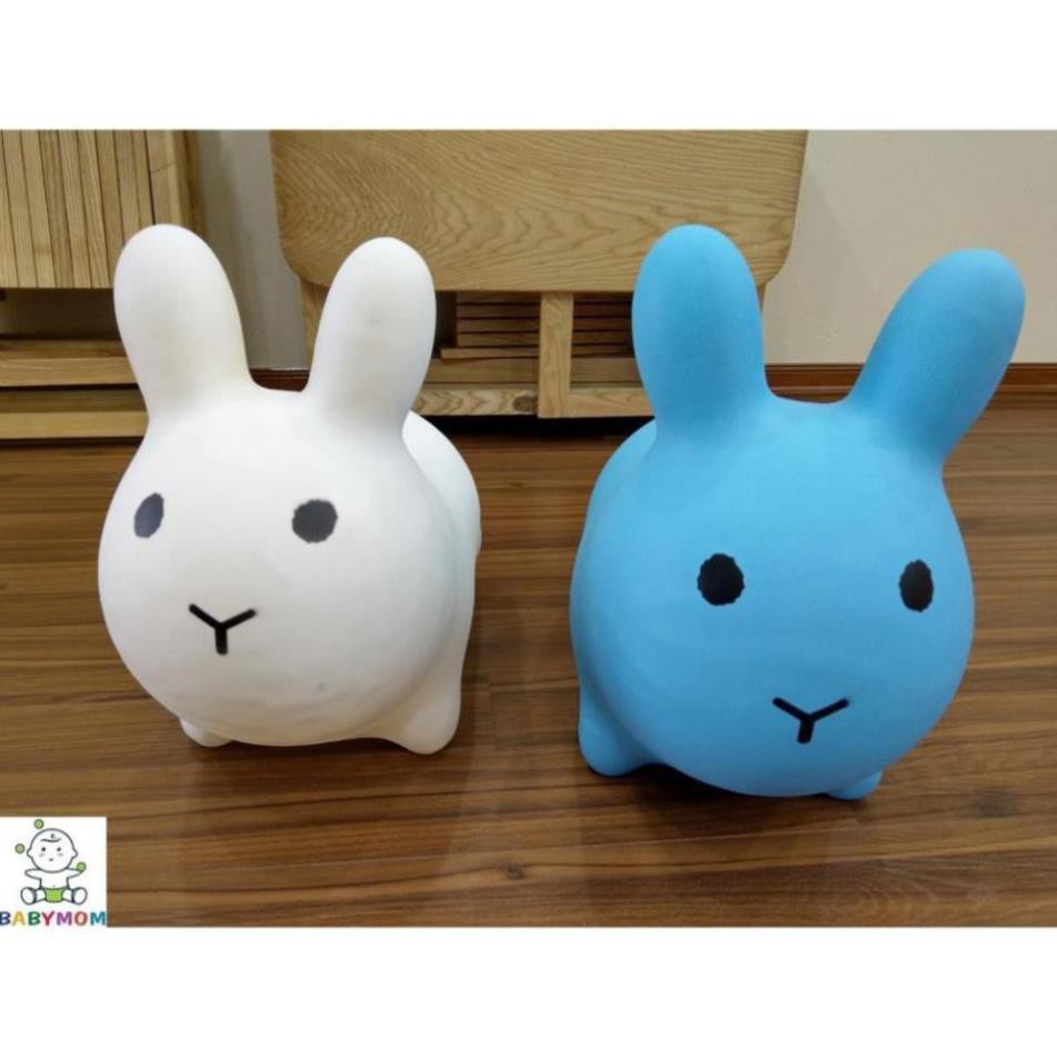 Đồ chơi thú nhún Thỏ Xanh  không mùi cao su bé thỏa sức nhún nhảy bé thích mê, tăng cường vận động