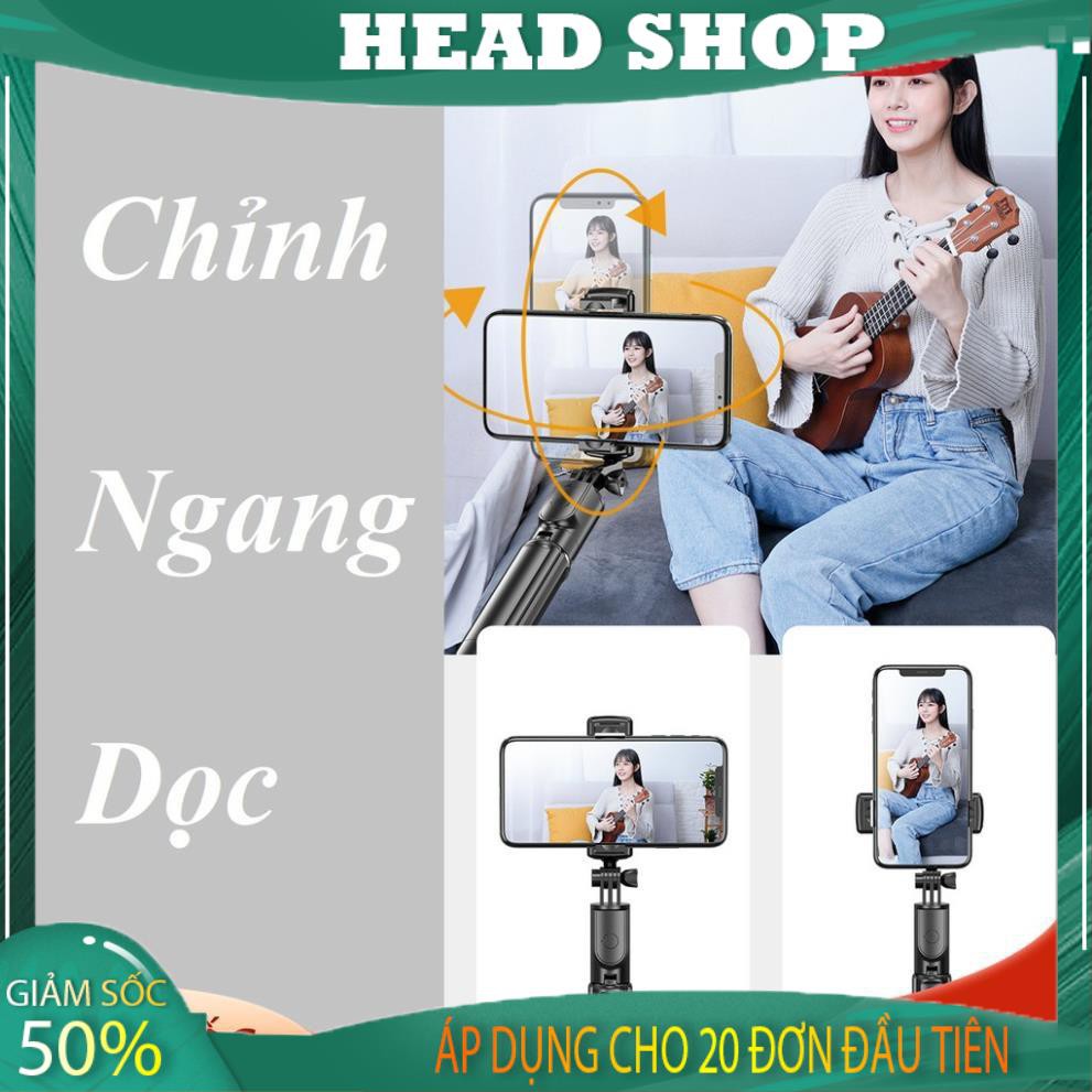 Gậy chụp ảnh tự sướng Bluetooth kiêm tripod 3 chân SELFIE Livestream S03 HEAD SHOP