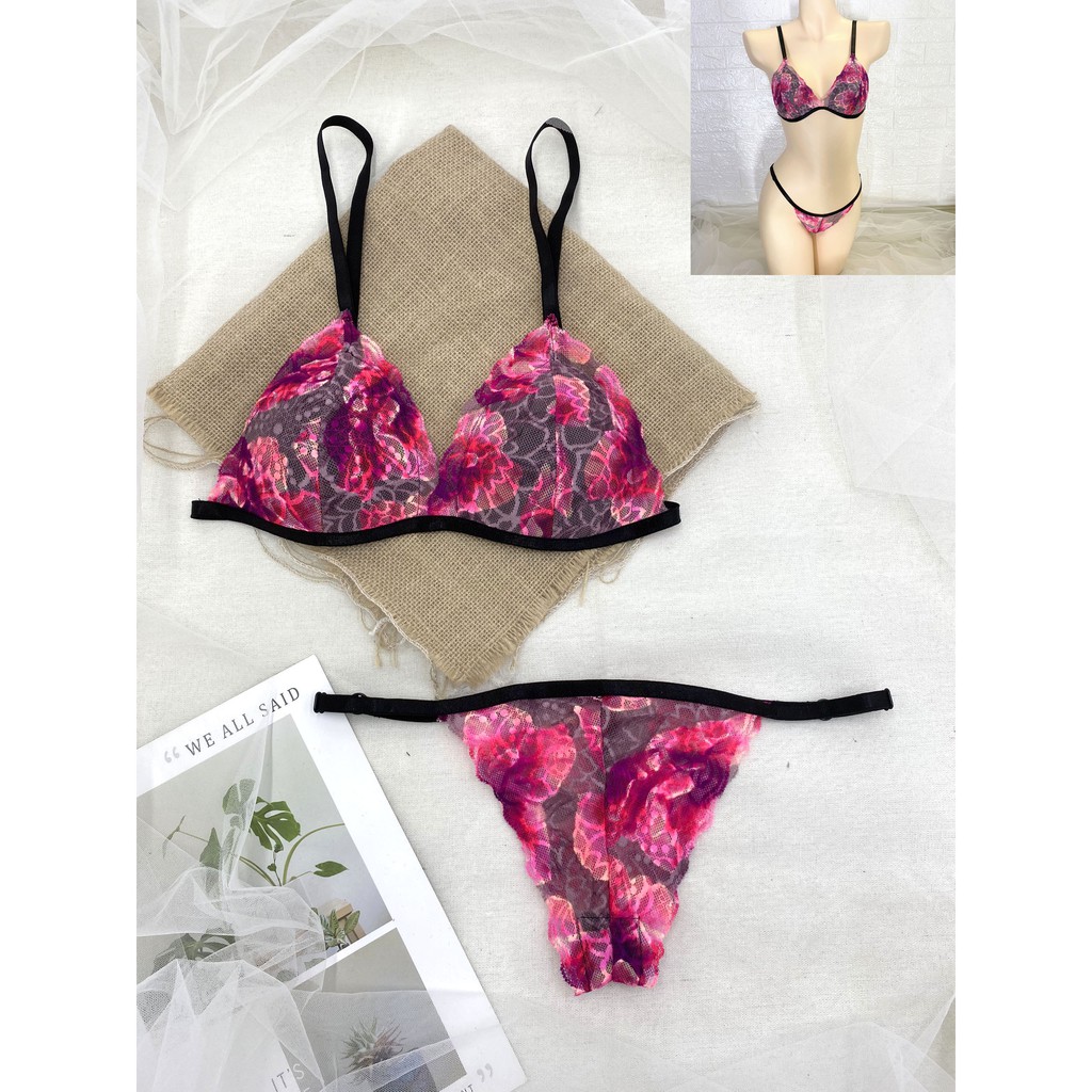 Bộ đồ lót nữ sexy gợi cảm vải ren cao cấp loại 1 gồm áo + quần BRAHY
