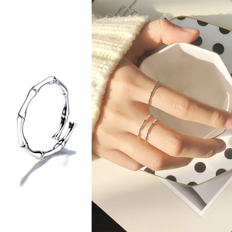 Nhẫn thiết kế kiểu dáng đơn giản phong cách Hàn Quốc B74