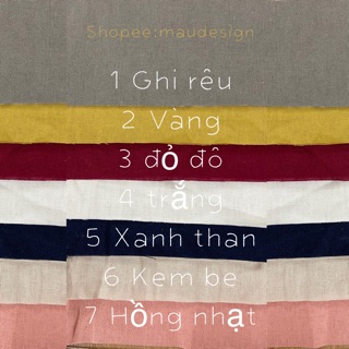 Vải linen tập thêu, tập vẽ ( 8cmx30cm)