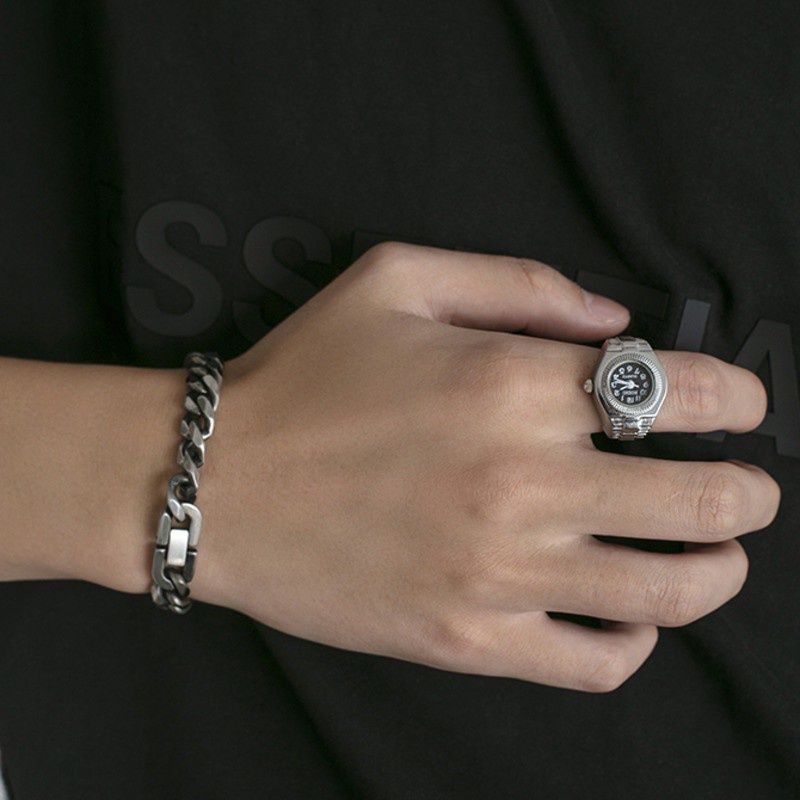 Nhẫn đồng hồ phong cách retro Hàn Quốc cho nam nữ