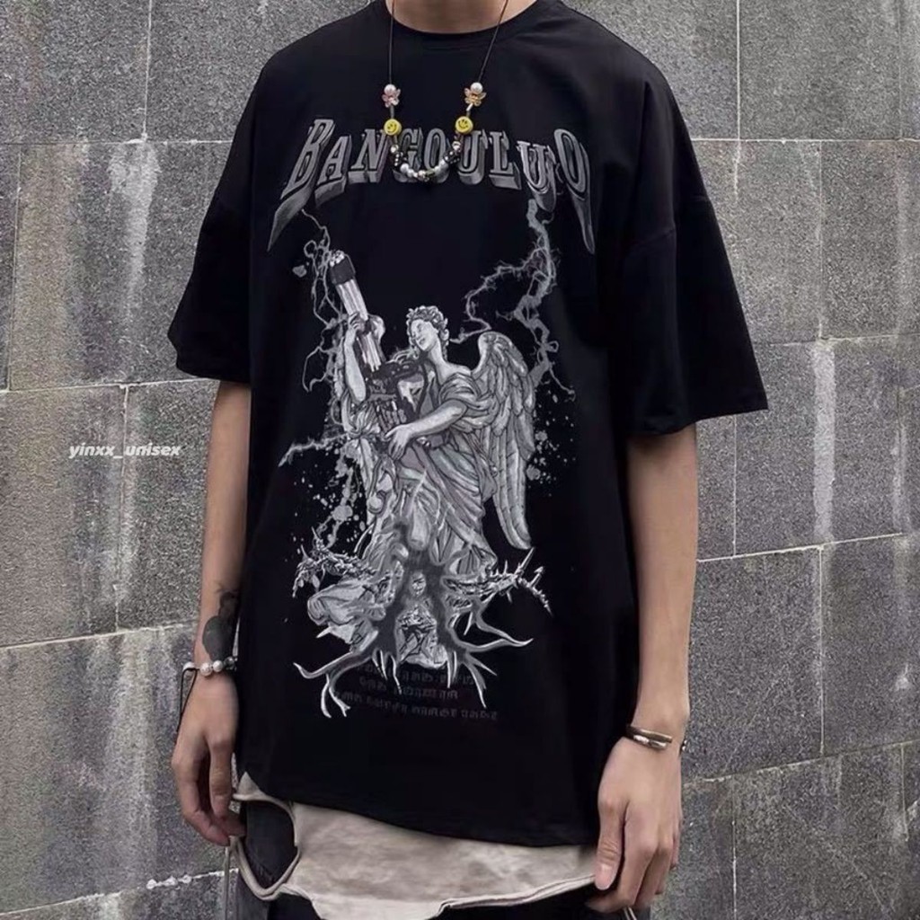Áo Thun Tay Lỡ 100% Cotton Nam Nữ Unisex