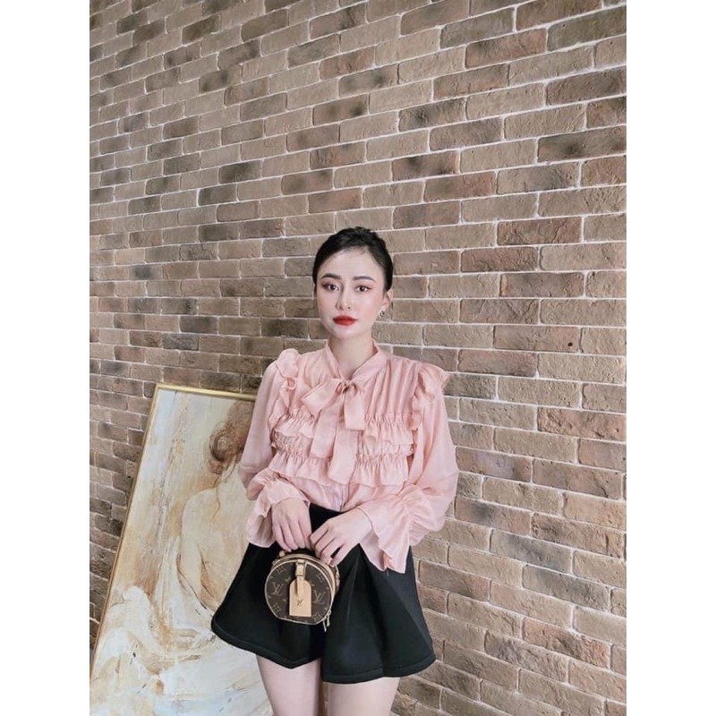 ❤️ SET ÁO SƠMI TẦNG + CHÂN VÁY 4 NÚT #185k