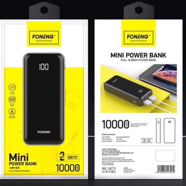 Cục sạc dự phòng Foneng-mini black bull 10000mah
