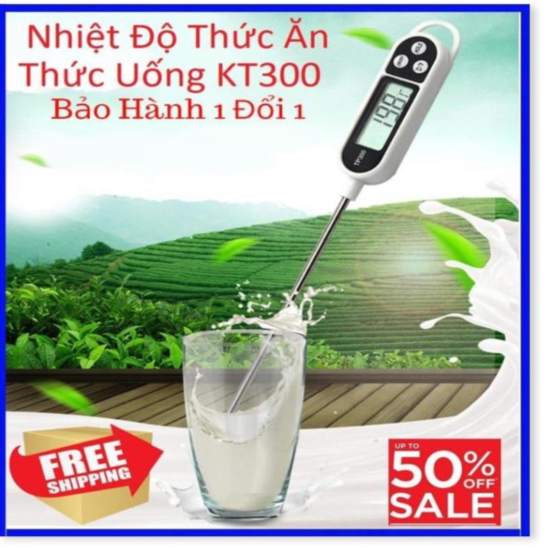 Nhiệt Kế Đo Nước, Nấu Ăn, Pha Sữa Kt300 (Màu Trắng), Kiểm Soát Nhiệt độ cực tốt [SALE LỚN]