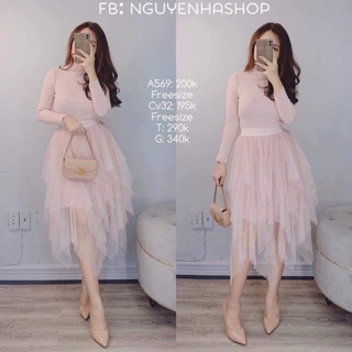 Chân váy lứoi tầng công chúa