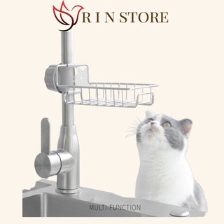 Kệ Đựng Đồ Rửa Chén Inox Gắn Vòi Tiện Lợi Khay Inox Gắn Vòi Đựng Giá Rửa Chén Gắn Vòi Rửa Bát RIN