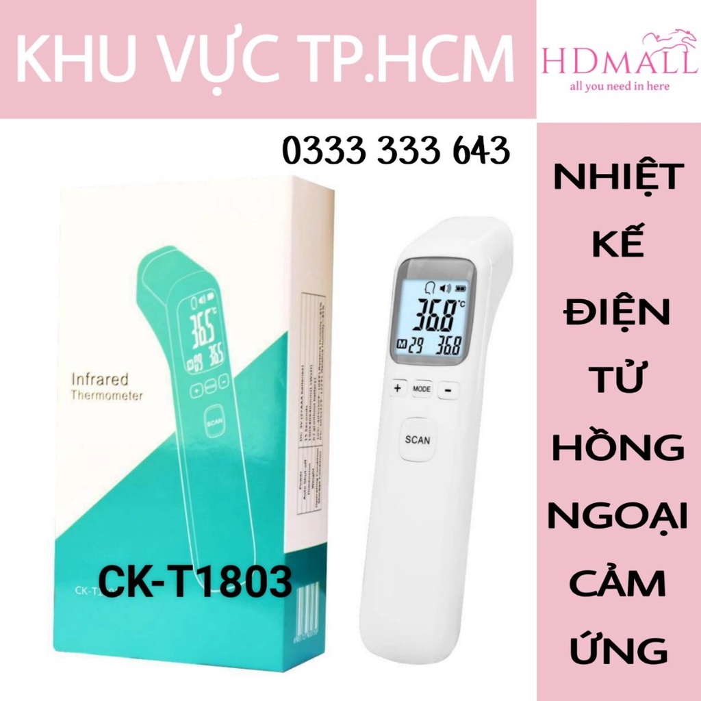 Nhiệt kế điện tử hồng ngoại đo đa năng Infrared CK-T1803 -❖Khuyenmai247❖