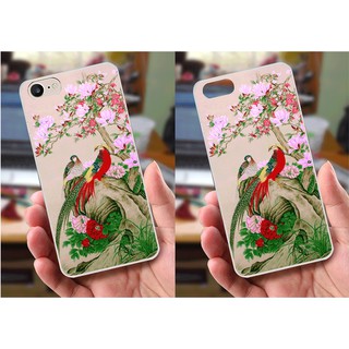 Ốp lưng iPhone 6 / 6S (dẻo viền trắng trong) - Hình Chim Công, Cá Chép, Cò
