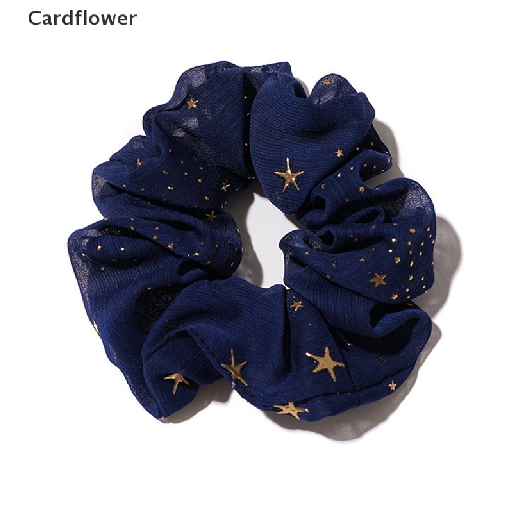 &lt; Cardflower &gt; Dây Buộc Tóc Cao Su Co Giãn In Họa Tiết Sáng Ngọt Ngào Cho Nữ Giảm Giá