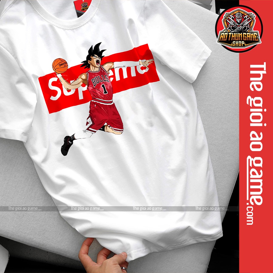 Áo dragon ball Goku nam nữ Áo phông Goku dragon ball  trắng đen form rộng unisex cotton co giãn thoáng mát T11