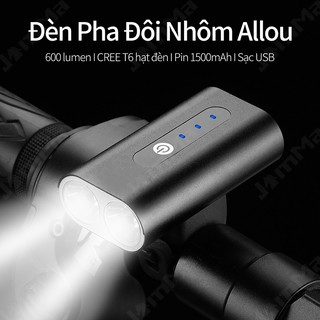 Đèn pha LED 4 chế độ chống thấm nước với 6 giờ sạc cổng USB gắn phía trước cho xe đạp leo núi chất lượng cao