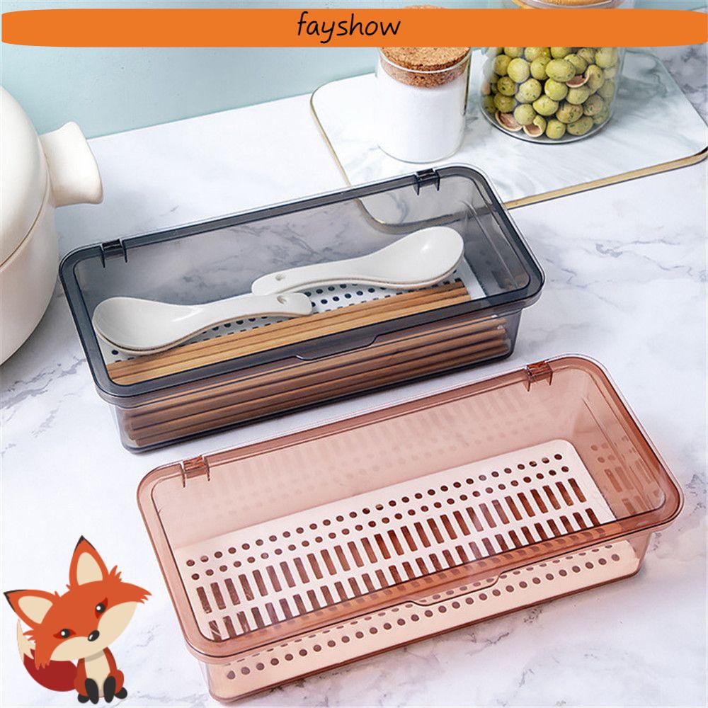 Hộp Đựng Muỗng Đũa Mở Rộng Chống Bụi Nhiều Màu Sắc