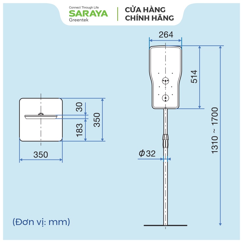 Giá Đứng SARAYA IS-9000