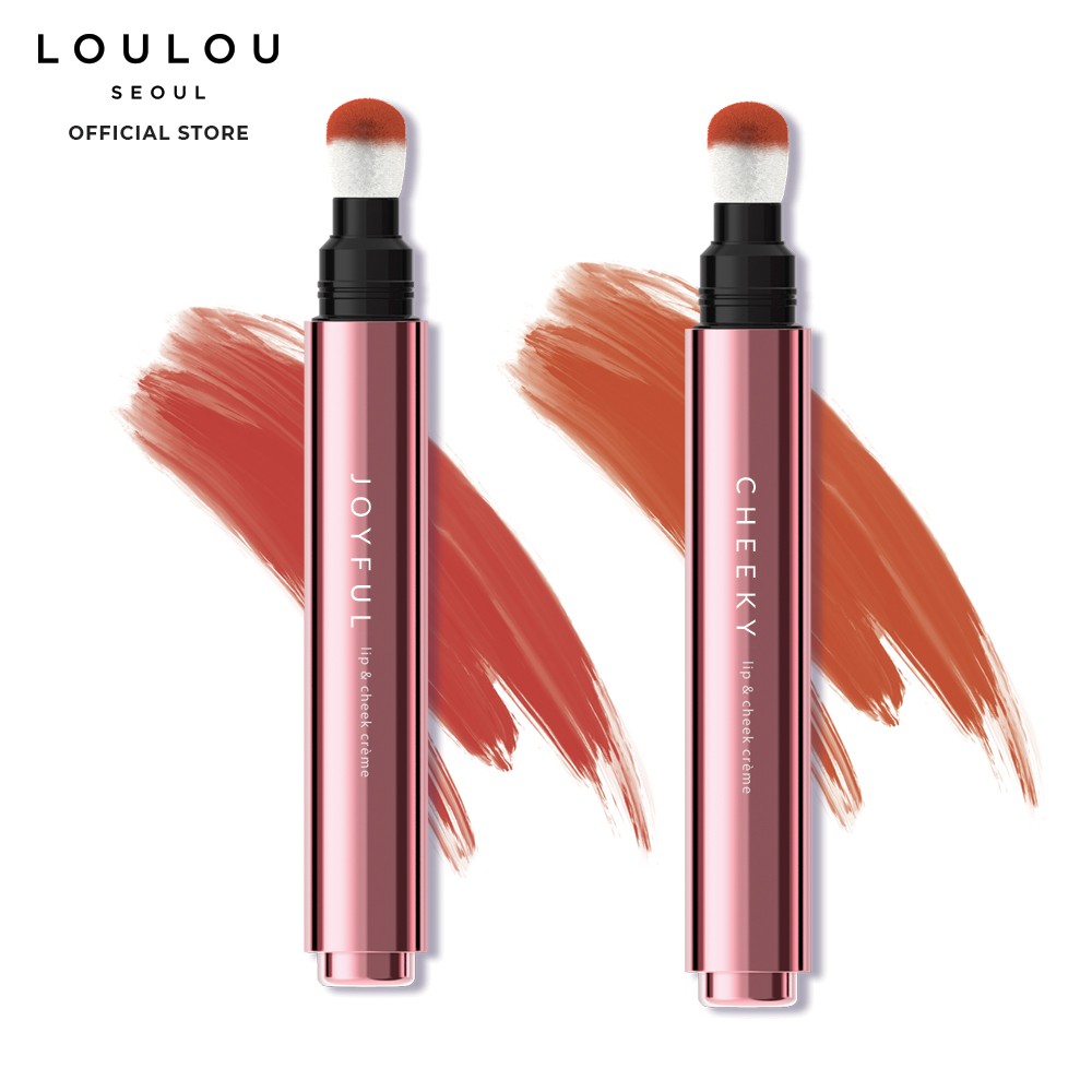 [Mã FMCGM100 - 10% đơn 500K] Bộ 2 son kem Loulou - Beachbabe gồm son Joyful, Cheeky (2.2g x2)